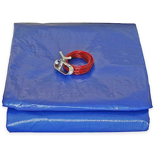 Rede para piscinas redondas Tecplast PO155RD Bâches Direct - Acessórios para piscina e spa - piscina redonda, diâmetro 3,6m, instalação fácil, ojales metálicos