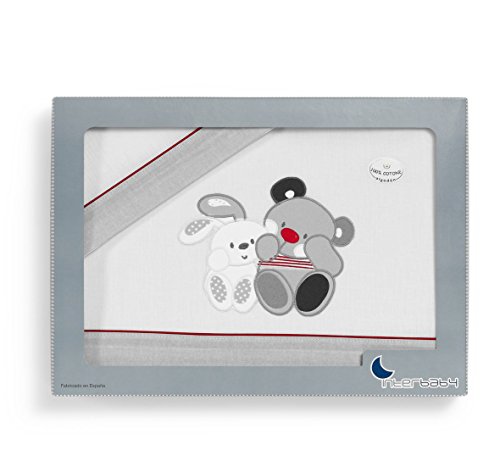 Conjunto de Lençóis para Berço Interbaby Amigos Interbaby - Móveis para bebês e crianças pequenas - 3 peças, tecido suave, fácil de lavar
