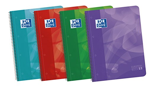 Caderno Oxford Europeanbook 5 Microperforado 120 Folhas (50% de Reciclagem) Oxford - Cadernos e bloco de notas - microperforado, 120 folhas, reciclagem