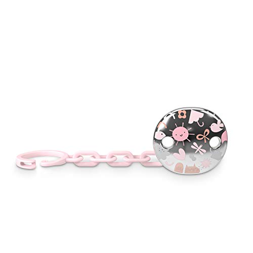 Porta-Chucha JOIA 0 Meses (Rosa - Algodão) Suavinex - Clipes e suportes para chupetas - algodão, rosa, 0+ meses, fácil de usar