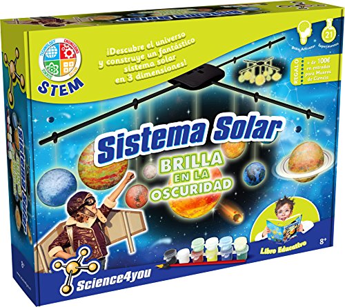 Jogo de Construção SCIENCE4YOU The Science of the Universe - Solar System 3D Science4you - Brinquedos - solar system, 3D, kit de construção, informações