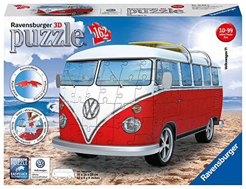 Puzzle 3D RAVENSBURGER Carrinho de pão VW Ravensburger - Quebra-cabeças de encaixar - puzzle, 3D, ravensburger, carrinho de pão, vw