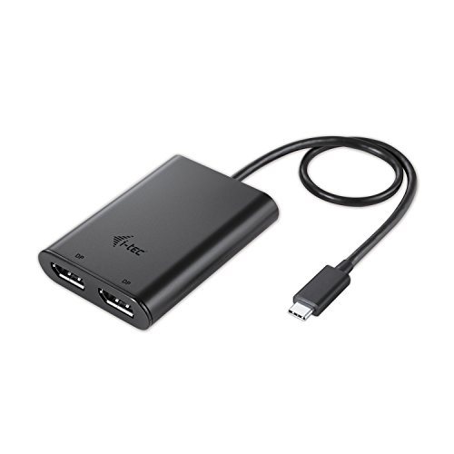 Adaptador Gráfico I-TEC C31DUAL4KDP (USB - Preto) I-Tec - Estações de acoplamento para laptops - usb, displayport, 3840x2160, plug & play