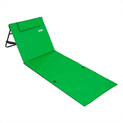 Espreguiçadeira de Praia DETEX (Preto - Poliéster - 158 x 56 cm) Detex - Móveis de exterior - preto, poliéster, 158 x 56 cm