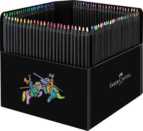 Lápis de Cor FABER CASTELL 100 Unidades Preto Faber-Castell - Lápis - conjunto, 100 unidades, preto, porta-lápis