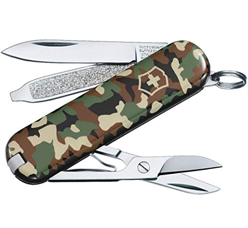 VPMKP-Victorinox Classic Swiss Army Knife (Recondicionado Como Novo) Victorinox - Ferramentas multifuncionais e facas - caixa de armazenamento, chave de fender, camuflagem