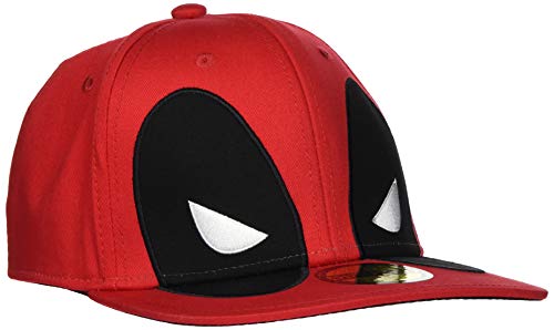 Boné DISFRAZZES Deadpool (Tam: Tamanho Único) Deadpool - Roupa - deadpool, coroa preta, visor amarelo