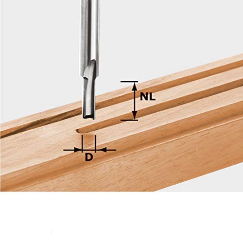 Broca de Corte em Espiral FESTOOL 490953 Festool - Acessórios de roteador - broca de corte, espiral, 1,0mm, preto, vermelho