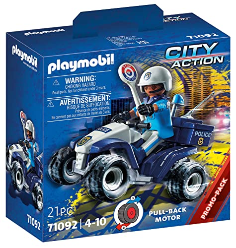 PLAYMOBIL City Action Pack de Polícia Speed Quad (Idade Mínima: 4) PLAYMOBIL - Conjuntos de brinquedos - quad speed, polícia, bombeiros, resgate