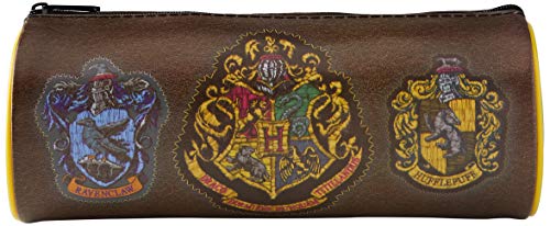 Estojo com Desenhos de Escudo de Harry Potter Pyramid International Pyramid - Carteiras e clips de dinheiro - Harry Potter, desenhos de escudo, design atraente