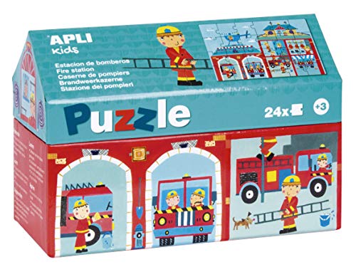 Puzzle APLI KIDS Fire Station (Idade Mínima: 3) CLEMENTONI - Quebra-cabeças - puzzle, fire station, idade mínima: 3