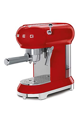 Máquina de Café Expresso SMEG ECF01RDEU (15 bar) Smeg - Máquinas de café espresso - 15 bar, expresso