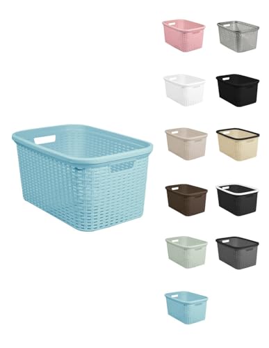Cesto de Roupa Suja Jardin202 25x53x36cm Azul JARDIN202 - Cestos de roupa - cesto, roupa suja, jardin202, 25x53x36cm, azul