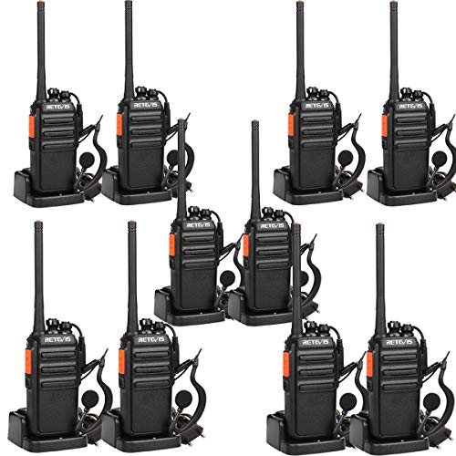 Walkie-Talkie Retevis RT24 Preto (16 canais - Até 8 km) Retevis - Rádios bidirecionais - 16 canais, 8 km, explorar, mensagem de voz