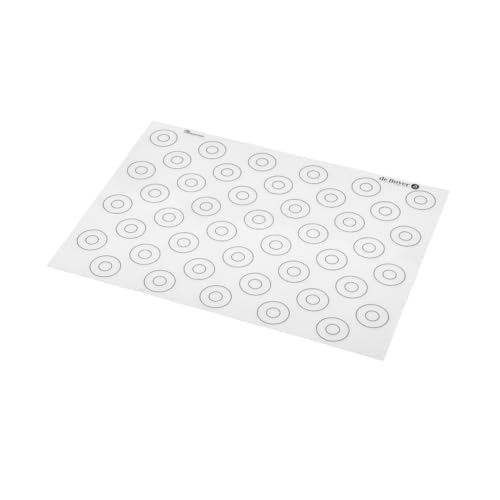 Tapete de cozinha De Buyer Silicone Macarons - 40x30cm DE BUYER - Tapetes e forros de cozimento - silicone, macarons, preto, 40x30cm