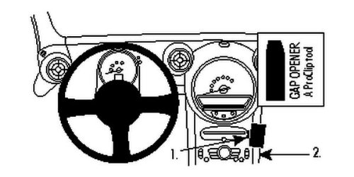 Suporte BRODIT 854662 (Mini Cooper - Preto) Brodit - Auto-falantes veiculares - suporte, preto, mini cooper