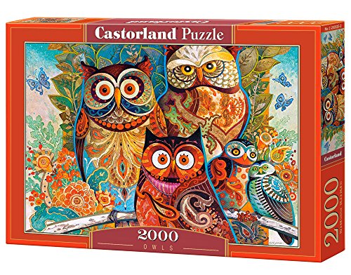 Puzzle CASTORLAND Owls 2000 pcs (Idade Mínima: 9) Castorland - Quebra-cabeças de encaixar - puzzle, castorland, owls, 2000pcs, idade mínima, 9