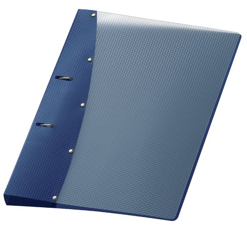 Pasta Organizadora VEOFLEX Diamond (Azul - Polipropileno) VELOFLEX - Pastas Organizadoras - 200 folhas, anéis ajustáveis, A4/A5 compatível