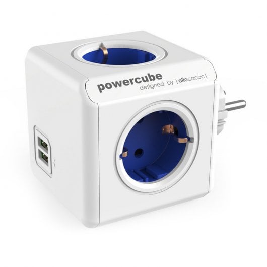 Extensão Elétrica ALLOCACOC PowerCube Original USB Azul Allocacoc - Tomadas e soquetes de energia - usb, azul