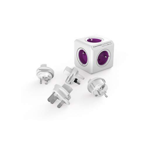 Allocacoc Powercube Rewirable+Travelplugs+Cable 5 tomadas Allocacoc - Fios e cabos elétricos - 5 tomadas, travel plugs, cable
