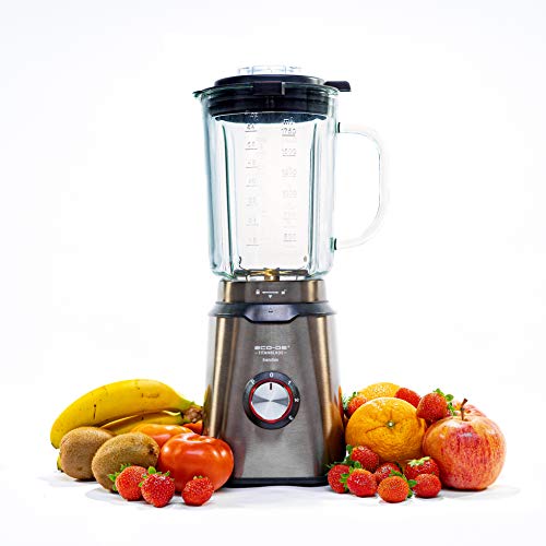 Liquidificador Cecotec Power Titanium Blade Evolution 1000W ECO-DE - Eletrodomésticos de cozinha - 1000W, 1,75L, vidro termosecuro, ecode
