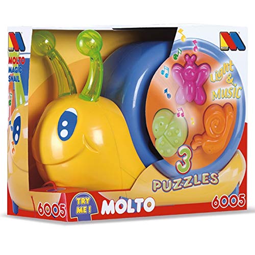 Brinquedo musical SPIN MASTER Moltó Escargot (1 anos) M MOLTO - Brinquedos de empurrar e puxar - musical, luzes coloridas, melodias, encaixar