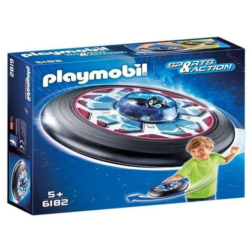Playmobil Space Explorer 6182 (Idade Mínima Recomendada: 4 anos) PLAYMOBIL - Discos voadores - nave espacial, cockpit, câmara de comando, alien