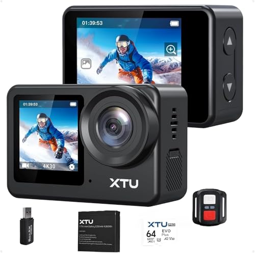 Action cam XTU S6 (4K - 12 MP - Até 120 min de autonomia - Wi-Fi) XTU - Câmaras de vídeo - 4k, 12 mp, 120 min autonomia, wi-fi