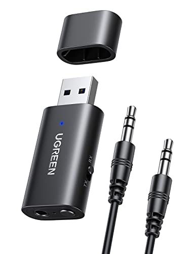 Adaptador UGREEN Cm390 Bluetooth (Bluetooth - Preto) Ugreen Group Limited - Transmissores de áudio - bluetooth, usb, sem fios, receptor transmissor