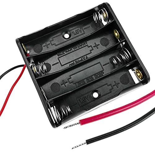 Caixa de Bateria BE MATIK 4XAAA (Plástico) BEMATIK.COM - Baterias - pilhas, AAA, 4 pilhas, protoboard