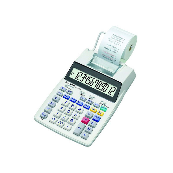 Sharp EL-1750V calculadora com impressão Azul Sharp - Calculadoras - 12 dígitos, moeda, impressão, cálculo de imposto
