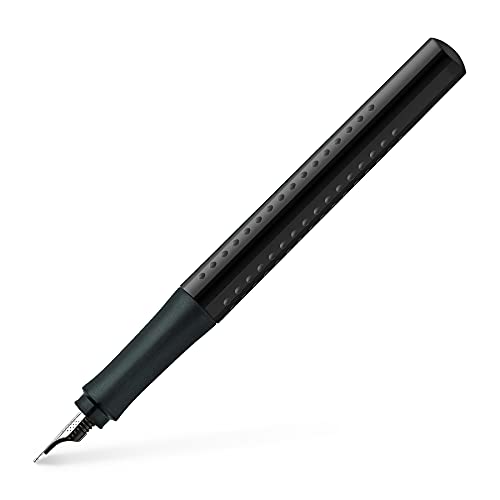 Caneta de Tinta Permanente FABER-CASTELL Grip 2010 Preto Faber-Castell - Canetas - tinta permanente, corpo em borracha, removível, compartimento