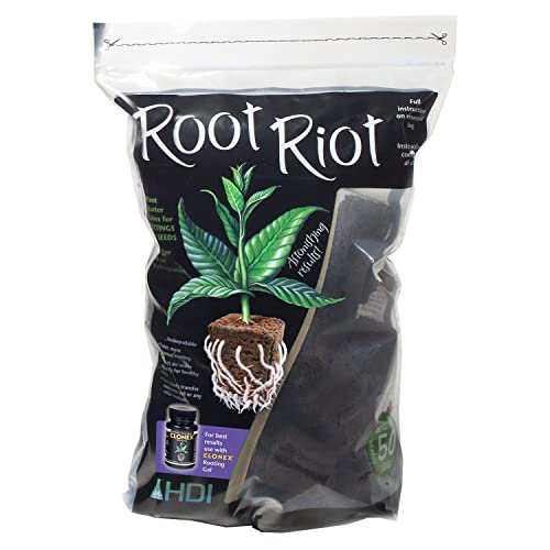 Vaso PROPOGATION ROOT RIOT 50X (Azul - 10.5 x 7.5 cm) GROWTH TECHNOLOGY - Adubos - azul, 10.5x7.5 cm