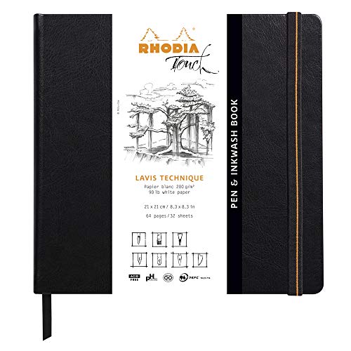 Caderno Clairefontaine Es Rhodia Touch 116127C Clairefontaine Rhodia - Papel de arte e artesanato - polipropileno, encadernação tradicional, folhas lisas, perfuradas