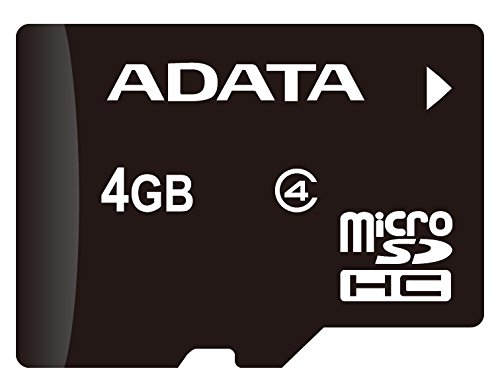 Cartão de Memória ADATA AUSDH4GCL4-RA1 (Micro SDHC - 4GB) A-Data - Cartões de memória flash - 4 GB, MicroSDHC, class 4, 10 MB/s
