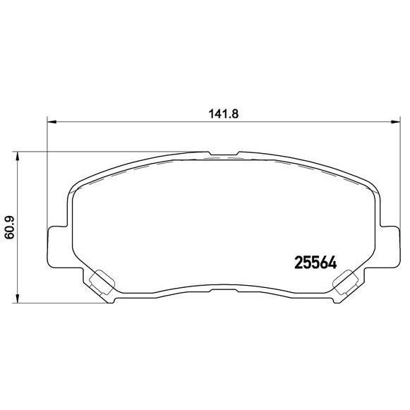 Pastilhas para Calços BREMBO P 49 045 (Rouge) BREMBO - Sistema de freios de veículos motorizados - brembo, p 49 045, vermelho