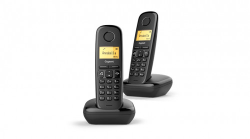 Telefone GIGASET A270 Duo Preto (Telefone Sem Fios) Gigaset - Telefonia - telefone sem fio, duo, preto