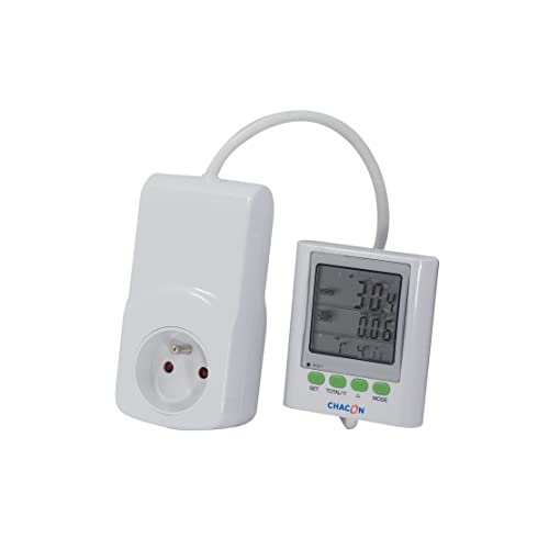 Contador Elétrico CHACON Ecowatt 650 (1.000 W) Chacon - Ferramentas de medição e sensores - 1.000 W, branco, ecowatt