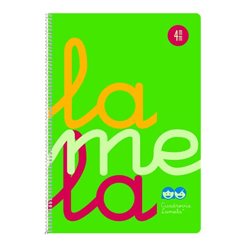 Caderno LAMELA Verde (A4 - 21x29.7cm - Quadriculado) EDITORIAL LAMELA - Papel de impressora e copiadora - quadriculado, a4, 21x29.7cm, espiral
