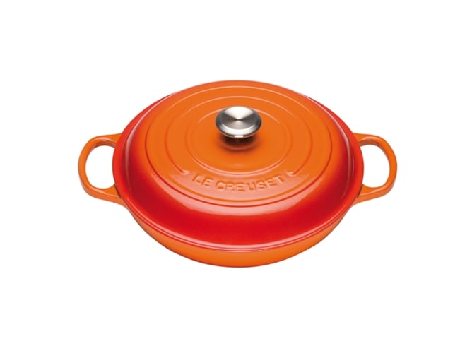Caçarola Oval Cocotte LE CREUSET Laranja 26cm Le Creuset - Fornos holandeses - laranja, alumínio forjado, 2.6l, 26x23x24cm
