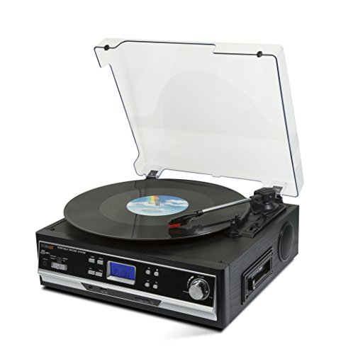 Gira-Discos TECHNAXX TX-22+ (Manual - Velocidade: 33 1/3 - 45) Technaxx - Gira-discos e leitores de vinil - bluetooth, semi-automático, hi fi, 33 1/3 rpm