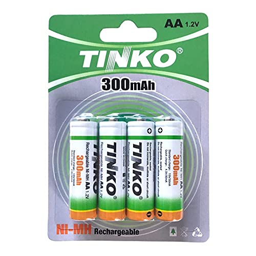 Pilha Recarregável PANASONIC AA 300mAh 1,2V TINKO - Baterias - 300mAh, 12V, aa, preto