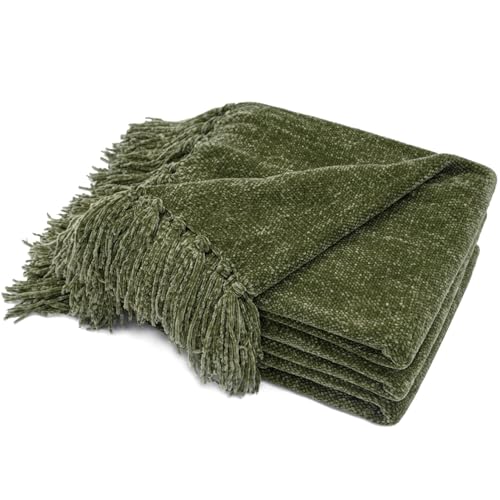 Manta RECYCO (Verde - 127 x 152 cm - Chenille) RECYCO - Cobertores - verde, chénille, 127x152 cm