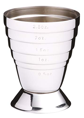 Medidor de Água Kitchen Craft Luxe Lounge | Aço inoxidável Kitchen Craft - Agitadores de coquetel e ferramentas - 50 ml, aço inoxidável, variedades
