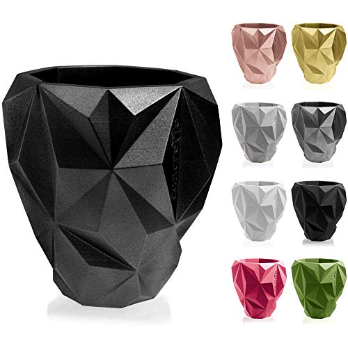Vaso CONCRETTE Geo (Cimento - Cinza - 24x19.5x12cm) concrette - Móveis de exterior - cimento, cinza, naturalidade, elegante
