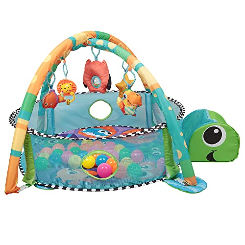 Ginásio para bebés 4 em 1 com corralito e piscina de bolas HUOLE - Brinquedos - ginásio, bebés, corralito, piscina, bolas