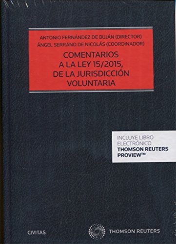 Livro Comentarios A La Ley 15/2015 De La Jurisdiccion Voluntaria Expres CIVITAS - Livros - livro, comentários, jurisdição voluntária
