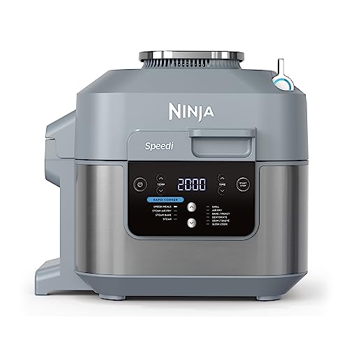 Ninja Speedi Rapid Cooker & Air Fryer - 5.7L - Grey/Salmon NINJA - Fritadeiras - 5.7L, 10 funções, cozinhar rápido, fryer de ar