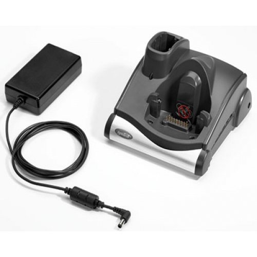 Carregador de Bateria ZEBRA Single Slot Serial/USB Cradle Kit Zebra - Acessórios para dispositivos de entrada - interior, pda, ca, preto prateado