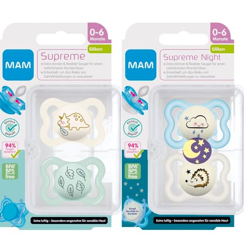 Chucha MAM Silicone 0-6 Meses (4 Unidades) MAM Baby - Chupetas e mordedores - silicone, 0-6 meses, anti-choque, 4 unidades
